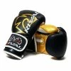 RIVAL BOXING RIVAL RB7 FITNESS PLUS BAG GLOVES - BLACK/GOLD STRIKING