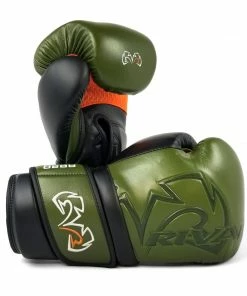 RIVAL BOXING RIVAL RB80 IMPULSE BAG GLOVES KHAKI/GREEN STRIKING