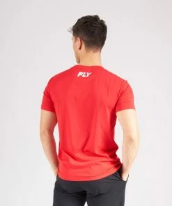 Fly Boxing FLY BIG LOGO T - RED STRIKING