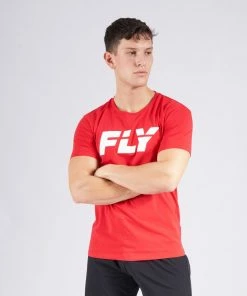 Fly Boxing FLY BIG LOGO T - RED STRIKING