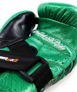 RIVAL BOXING RIVAL RFX-GUERRERO INTELLI-SHOCK BAG GLOVES CYBER EDITION - BLACK/GREEN