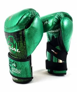 RIVAL BOXING RIVAL RFX-GUERRERO INTELLI-SHOCK BAG GLOVES CYBER EDITION - BLACK/GREEN