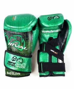 RIVAL BOXING RIVAL RFX-GUERRERO INTELLI-SHOCK BAG GLOVES CYBER EDITION - BLACK/GREEN