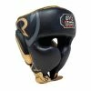 RIVAL BOXING RIVAL RHG100 PROFESSIONAL HEADGEAR - BLACK/GOLD STRIKING