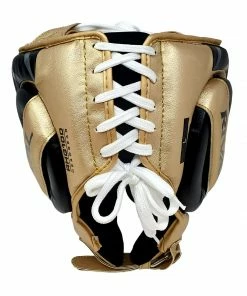 RIVAL BOXING RIVAL RHG100 PROFESSIONAL HEADGEAR - BLACK/GOLD STRIKING