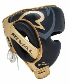 RIVAL BOXING RIVAL RHG100 PROFESSIONAL HEADGEAR - BLACK/GOLD STRIKING