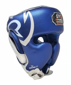 RIVAL BOXING STRIKING RIVAL RHG100 PROFESSIONAL HEADGEAR - BLUE/SILVER