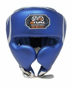 RIVAL BOXING STRIKING RIVAL RHG100 PROFESSIONAL HEADGEAR - BLUE/SILVER