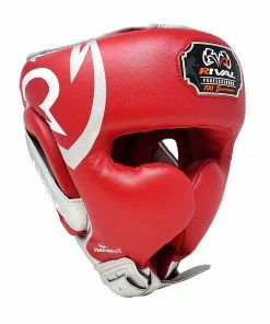 RIVAL BOXING RIVAL RHG100 PROFESSIONAL HEADGEAR - RED/SILVER