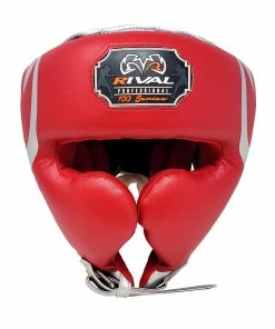 RIVAL BOXING RIVAL RHG100 PROFESSIONAL HEADGEAR - RED/SILVER