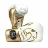 RIVAL BOXING RIVAL RS100 PROFESSIONAL SPARRING GLOVES - WHITE/GOLD
