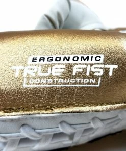 RIVAL BOXING RIVAL RS100 PROFESSIONAL SPARRING GLOVES - WHITE/GOLD