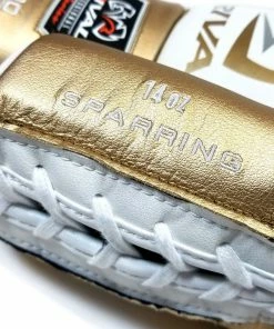RIVAL BOXING RIVAL RS100 PROFESSIONAL SPARRING GLOVES - WHITE/GOLD