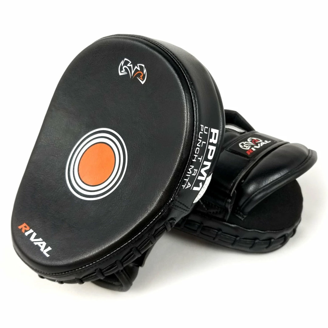 RIVAL BOXING RIVAL RPM1 ULTRA PUNCH MITTS - BLACK STRIKING