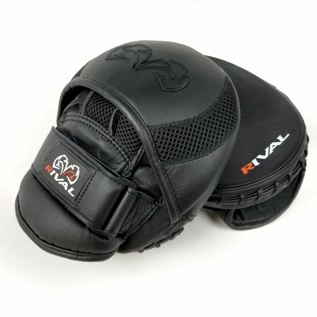 RIVAL BOXING RIVAL RPM11 EVOLUTION PUNCH MITTS - BLACK STRIKING