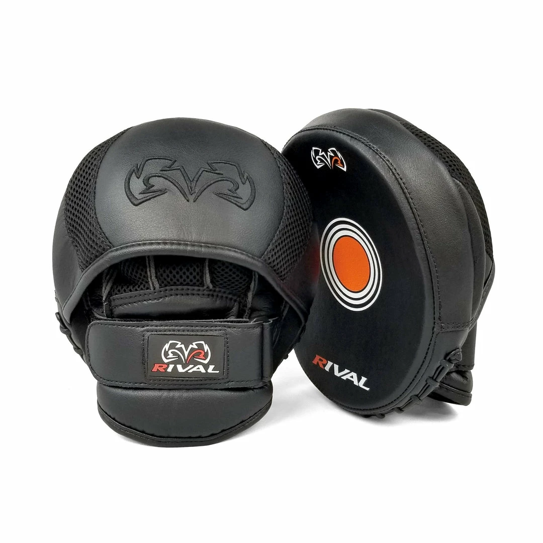 RIVAL BOXING RIVAL RPM11 EVOLUTION PUNCH MITTS - BLACK STRIKING