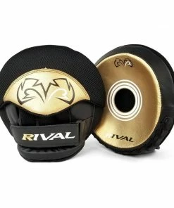 RIVAL BOXING RIVAL RPM5 PARABOLIC PUNCH MITTS - BLACK/GOLD
