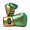 RIVAL BOXING RIVAL RS100 PROFESSIONAL SPARRING GLOVES - GREEN/GOLD STRIKING