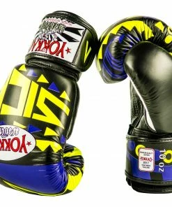 Yokkao STRIKING SICK MUAY THAI BOXING GLOVES VIOLET/YELLOW