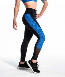 VIRUS UTILITY HIGH RISE COMPRESSION PANTS - BLACK/LEGACY BLUE BJJ