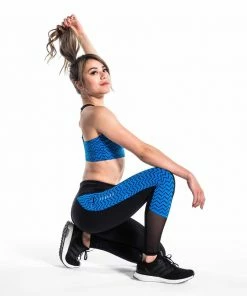 VIRUS UTILITY HIGH RISE COMPRESSION PANTS - BLACK/LEGACY BLUE BJJ