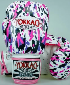 YOKKAO APACHE PINK BOXING GLOVES