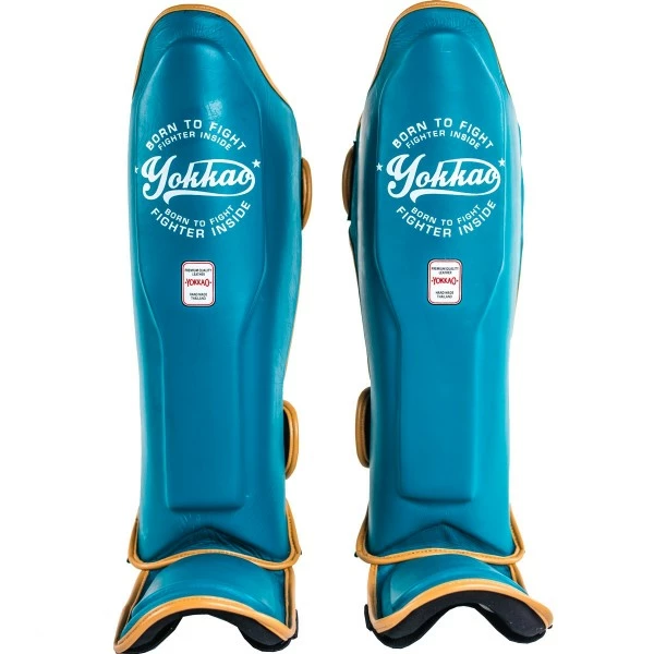 YOKKAO VINTAGE BLUE SHIN GUARDS STRIKING