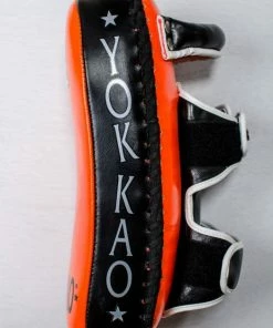 STRIKING YOKKAO CURVED KICKING PADS NEON ORANGE