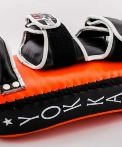 STRIKING YOKKAO CURVED KICKING PADS NEON ORANGE