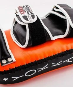 STRIKING YOKKAO CURVED KICKING PADS NEON ORANGE